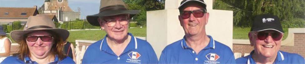 Members of the Fromelles Association of Australia at Fromelles, France